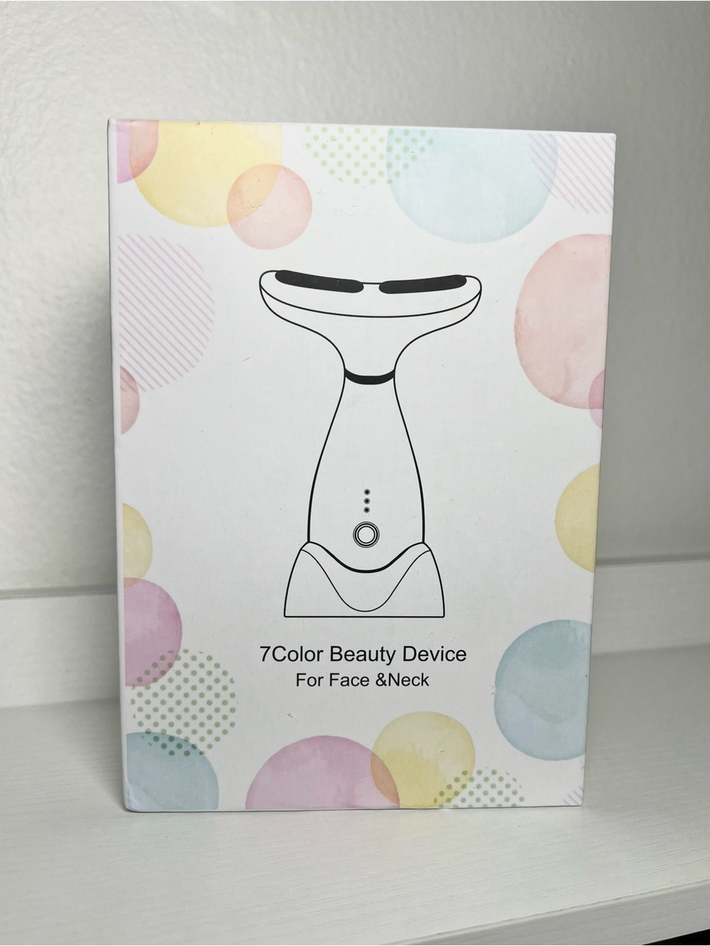 7-Color Facial & Neck Beauty Device - White